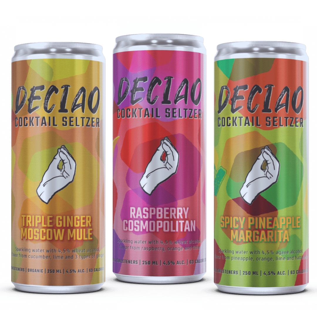 Deciao Cocktail Seltzer 3 Flavor Cans 