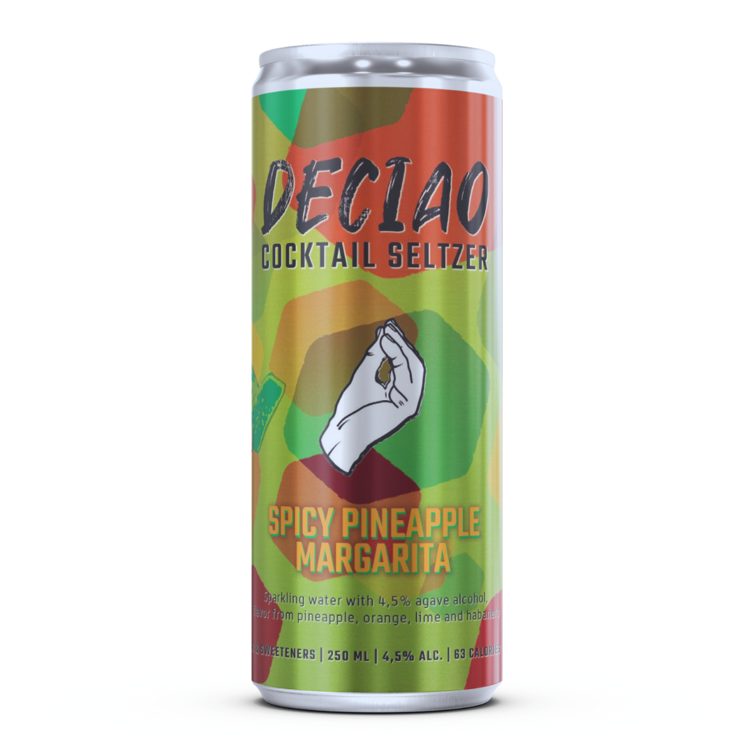 Deciao Cocktail Seltzer Spicy Pineapple Margarita Can 